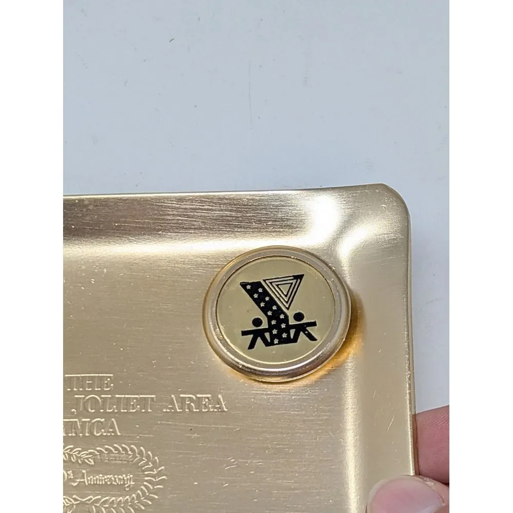 Vintage YMCA Trinket Dish Key‎ Holder Joliet Illinois Chicago Mid Century 70s